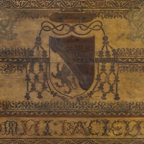 Détail d'un panneau de meuble (XVe siècle ; Paris, musée des Arts décoratifs) - Photo : INP