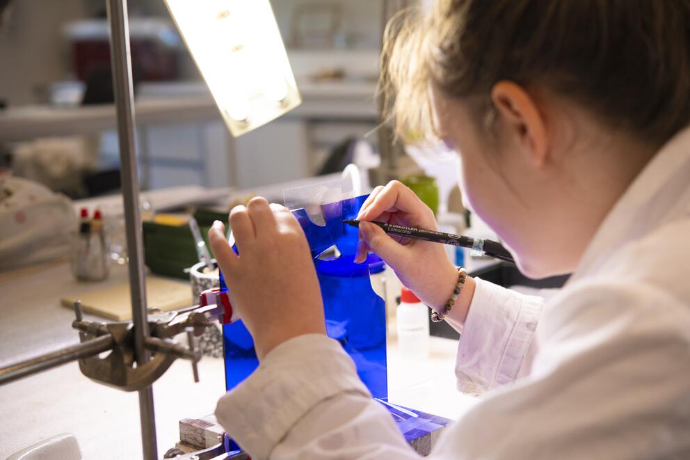 Atelier de restauration de l'INP, photo de Chloé Bernard, 2022