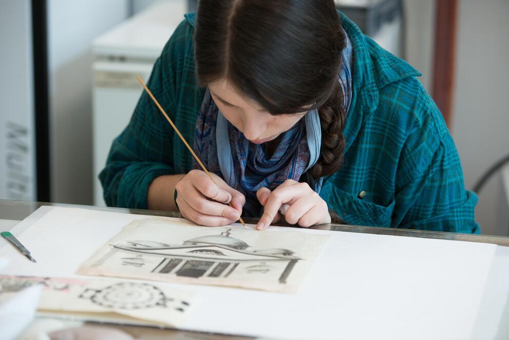 Atelier Arts Graphiques - Photo : Laure Vandeninde / INP