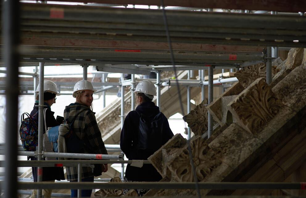 Visite d'un chantier - Photo : Antonio Zuluaga / INP
