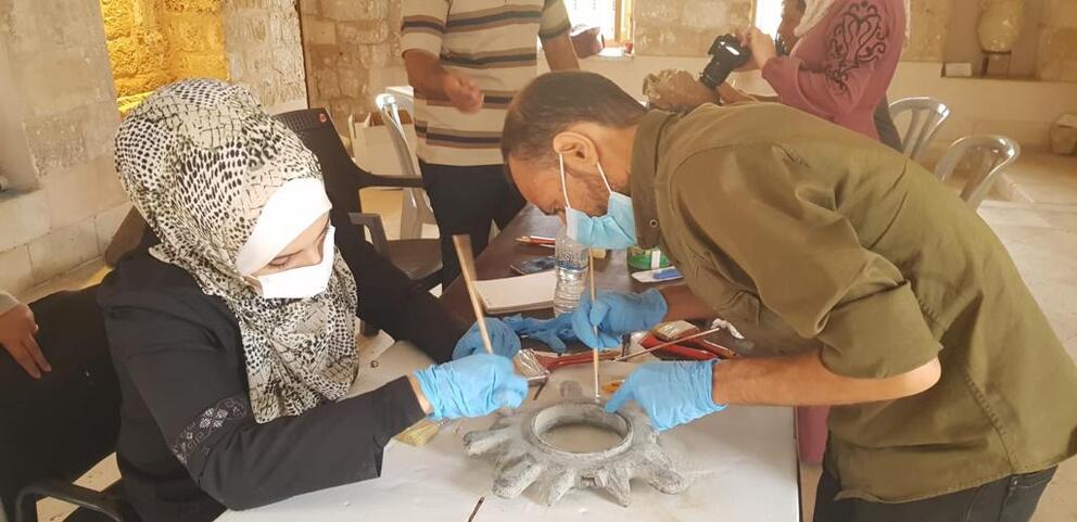 Chantier des collections école au musée Kasr el Bacha - Photo : Magali Coudert