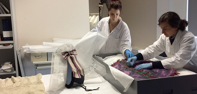 Chantier-école au musée de Granville, 2023 - Photo : INP