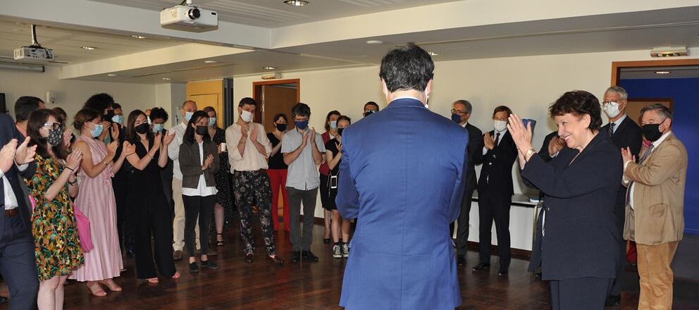 Remise des diplômes à la promotion des conservateurs Brigitte Lainé, 2021 - Photo : INP