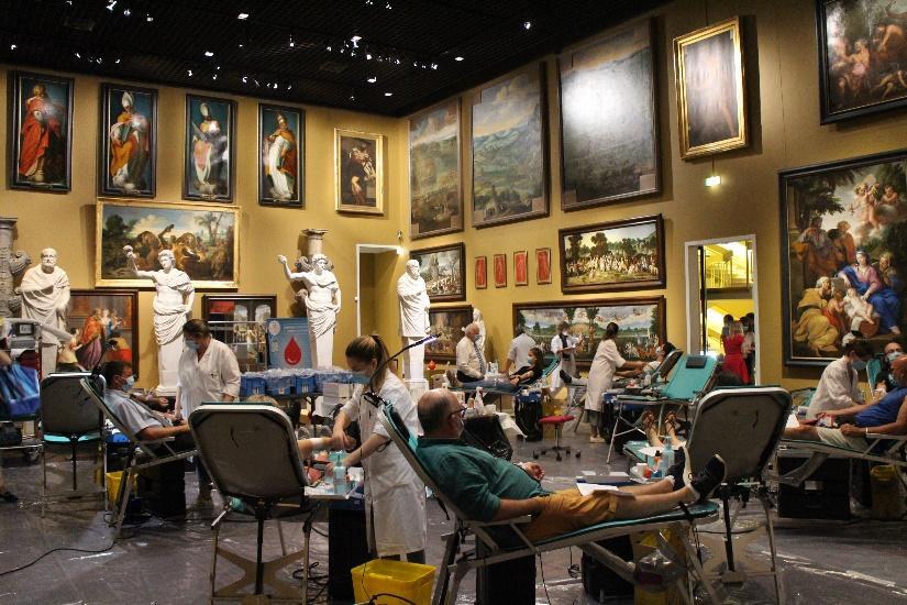 Le musée des Beaux-Arts d’Orléans et l’Établissement français du sang (EFS) du Centre-Pays de la Loire s’associent depuis 2021 : les donneurs profitent d’un cadre unique  - Photo : Musée des Beaux-Arts d’Orléans