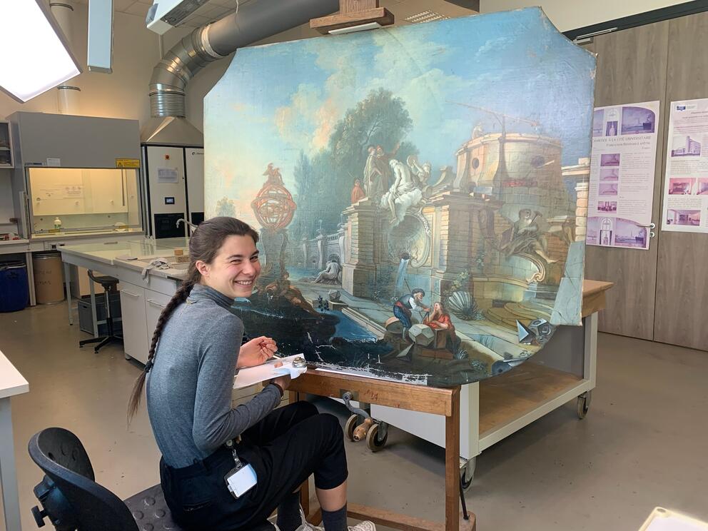 Eva Bélancova, élève du programme Erasmus+ - Photo : INP